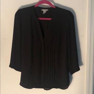 H&M Black 3/4 sleeve blouse